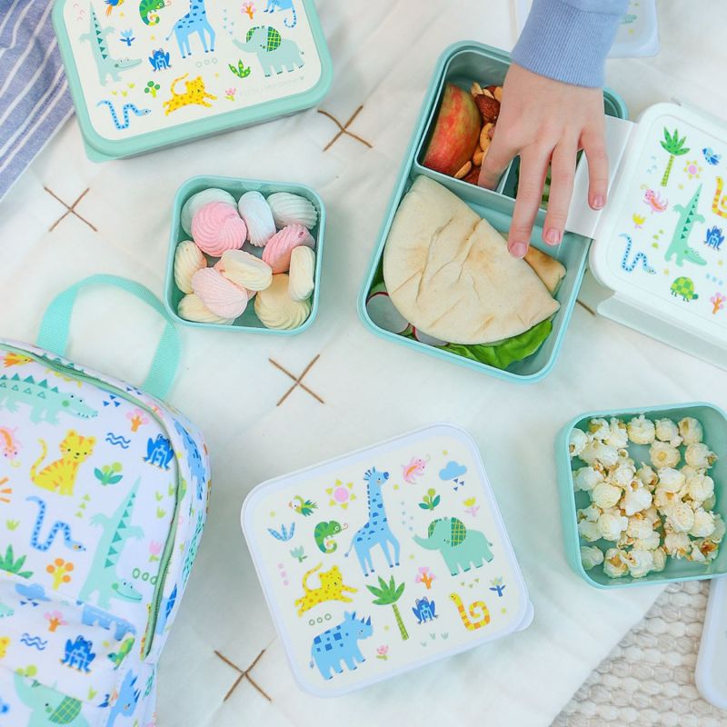 Lot de 4 boîtes à goûter Jungle A Little Lovely Company Ambiance 2