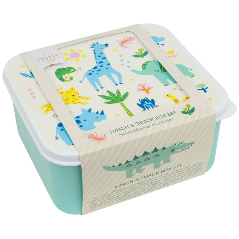 Lot de 4 boîtes à goûter Jungle A Little Lovely Company Packaging 9