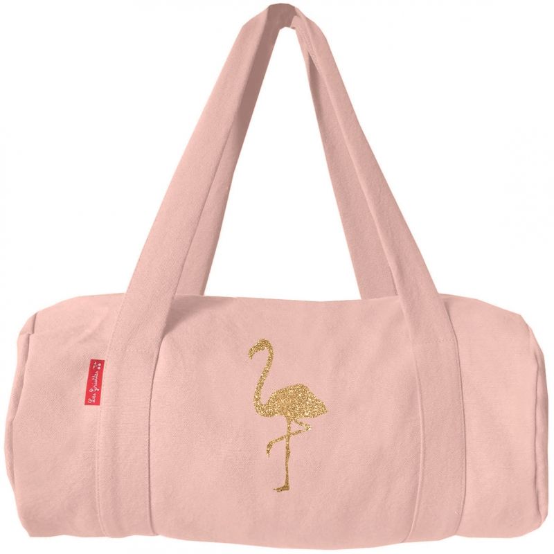 Sac de voyage adulte rose poudré (personnalisable) Les Griottes