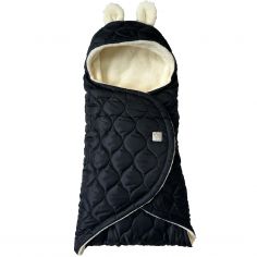 Couverture nomade pour bébé Recy black-cream - Kaiser