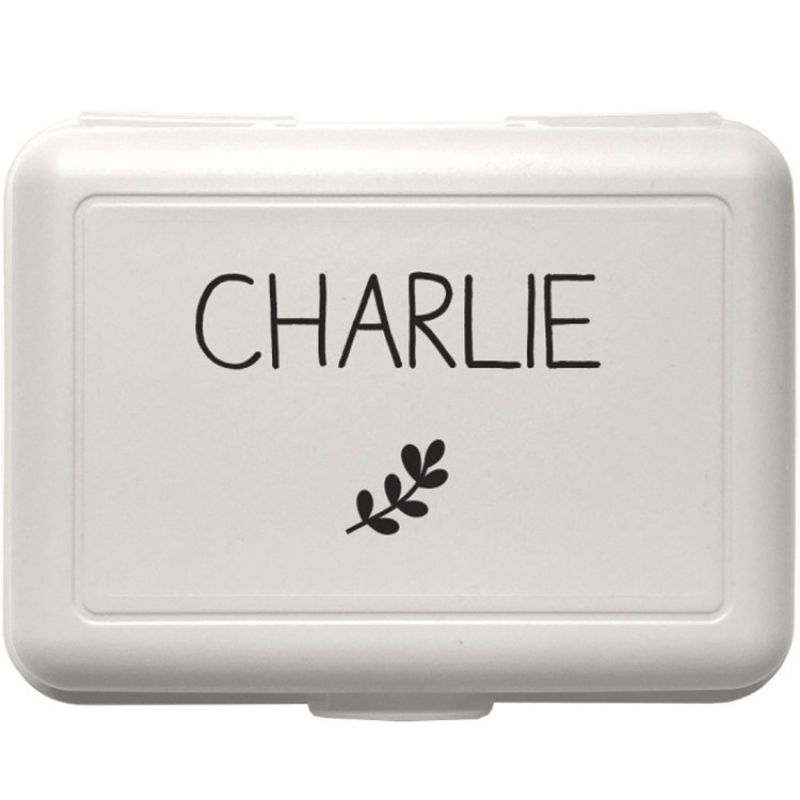 Boîte à goûter blanche (personnalisable) Les Griottes