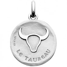 Médaille symbole Taureau (argent 925°)  par Becker