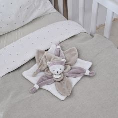 Coffret doudou pétale J'aime mon doudou ours beige (24 cm)