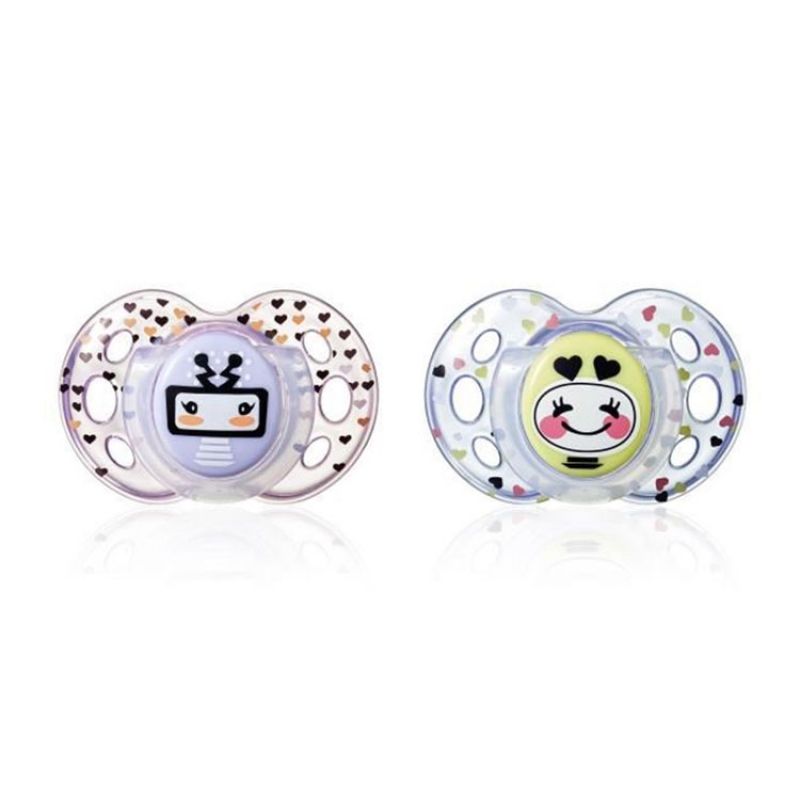 Lot de 2 sucettes anatomiques Closer to nature Fun (18 mois et +) Tommee Tippee