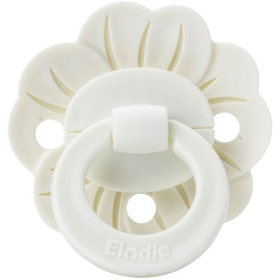 Sucette symétrique en silicone Binky Bloom Vanilla White (0 mois et +) Elodie Details