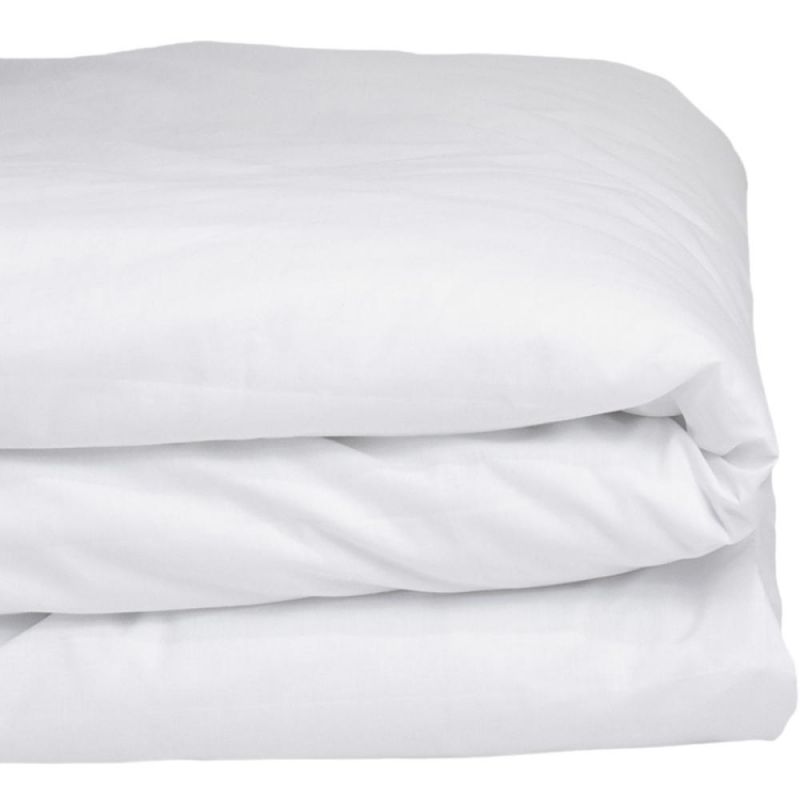 Housse de couette bébé en coton bio blanc (100 x 140 cm) Kadolis