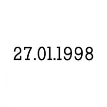 Gravure date en chiffres sur bijou  (Typo 7 Rockwell)  par Gravure magique OLD