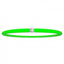 Bracelet diamant Original vert fluo (argent 925°)  par My First Diamond