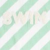 Serviette de plage à rayures Vertes Pop (90 x 90 cm) Sauthon Produit 4