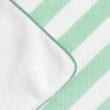 Serviette de plage à rayures Vertes Pop (90 x 90 cm) Sauthon Produit 5