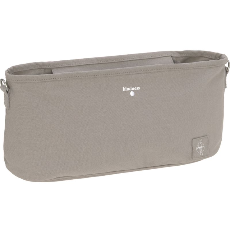 Organiseur de poussette Green Label Buggy en coton bio taupe Lässig