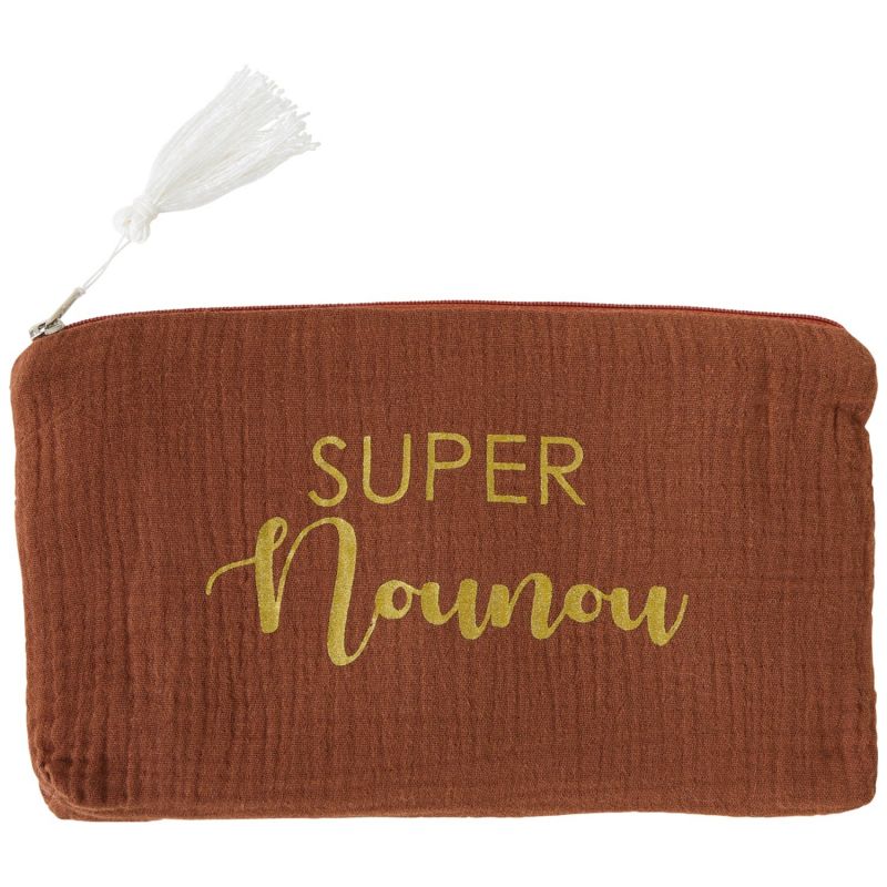 Pochette Super Nounou gaze de coton toffee BB & Co Produit 1
