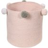 Panier de rangement Bubbly en coton rose (30 x 30 cm) - Lorena Canals