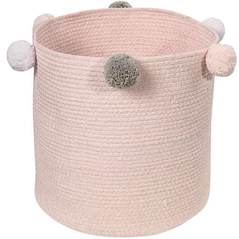 Panier de rangement Bubbly en coton rose (30 x 30 cm) Lorena Canals Produit 1 grande taille