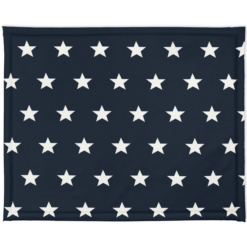 Tapis de parc plastifié Little star étoile bleu foncé (75 x 95 cm) Jollein