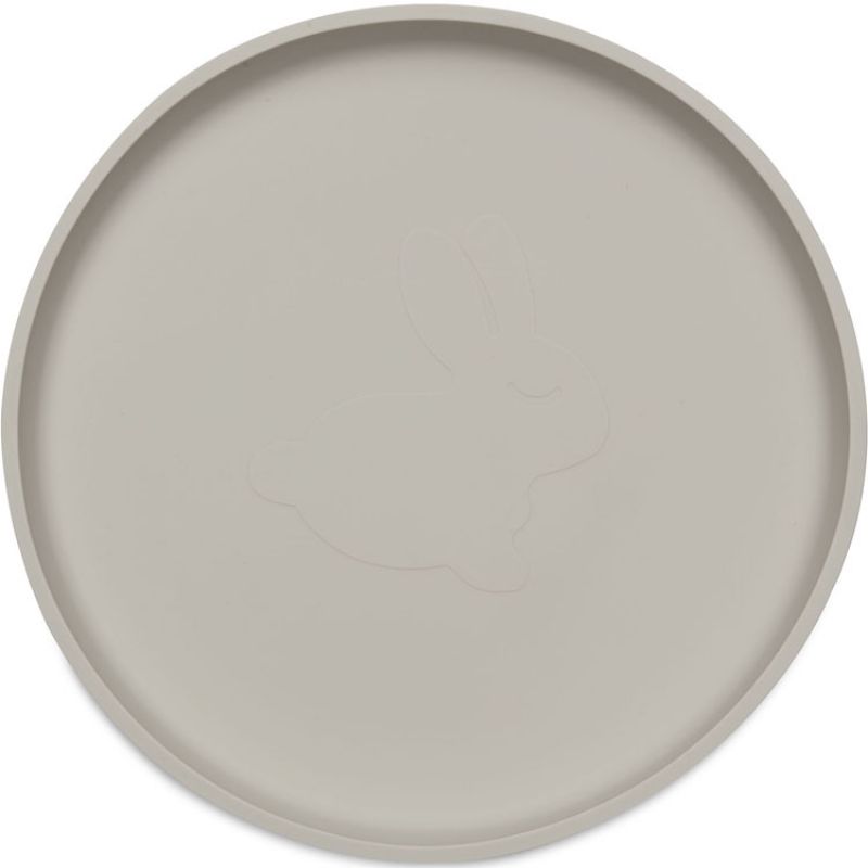 Assiette plate en silicone à ventouse Nougat Jollein