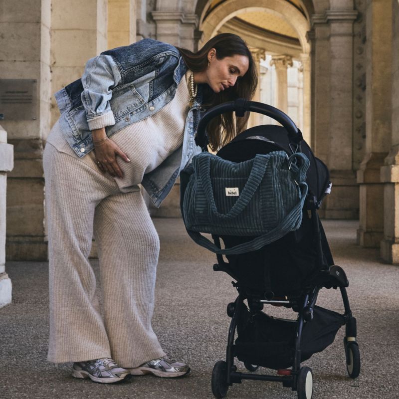 Sac à langer Middle Capsule velours Duck BEBEL Ambiance 5