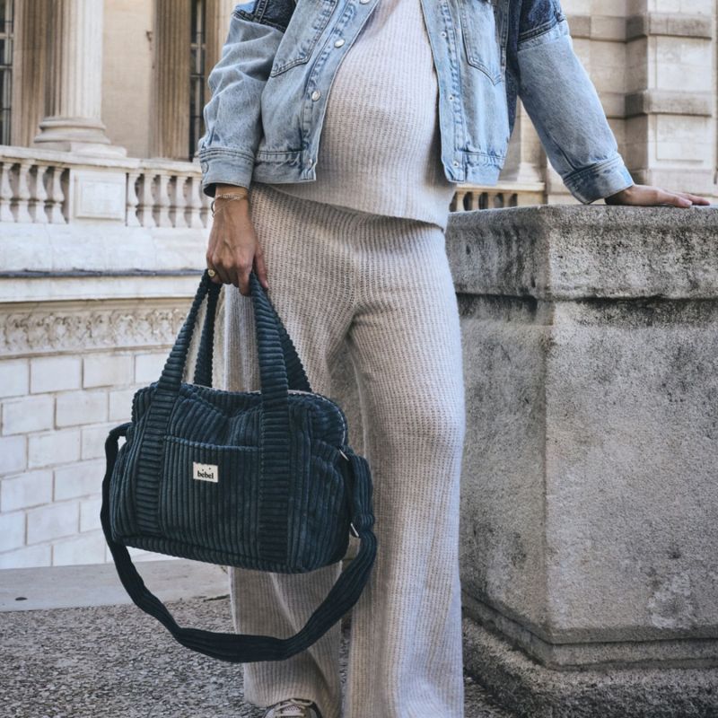 Sac à langer Middle Capsule velours Duck BEBEL Ambiance 8