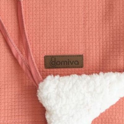 Couverture fluffy terracotta (75 x 100 cm)