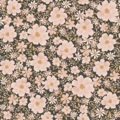 Papier peint Les fleurs fond nuit (50 cm x 10 m) - Lilipinso