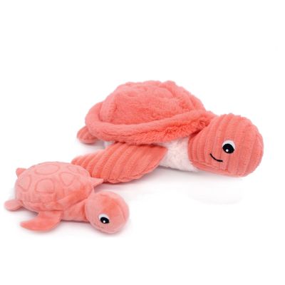 Peluche Sauvenou maman et bébé Les Ptipotos Corail (29 cm)