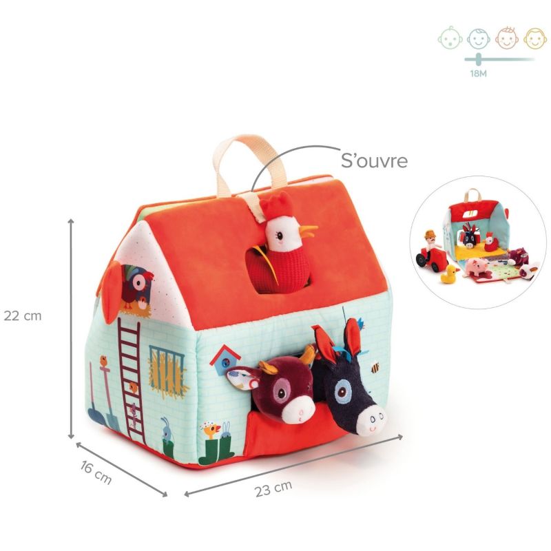 Peluche d'activités Ma première ferme - Reconditionné Lilliputiens Produit 9