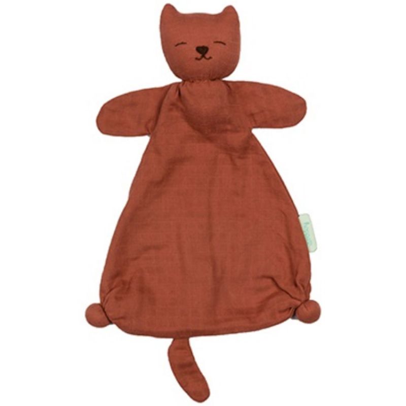 Doudou plat en mousseline Mila Berry pink Hoppa