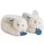 Variation Bleu du produit Coffret chaussons hochet Mon tout petit lapin bleu (0-6 mois) de la marque Doudou et Compagnie