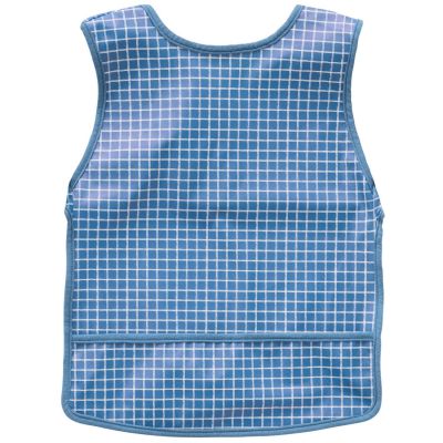 Bavoir intégral imperméable carreaux bleus