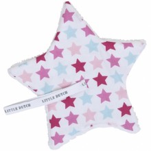Doudou attache sucette Mixed Stars Pink  par Little Dutch