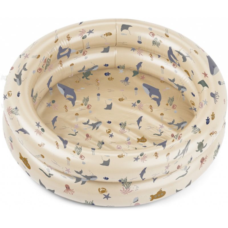 Piscine gonflable Leonore Sea creature sandy mix (80 cm) Liewood