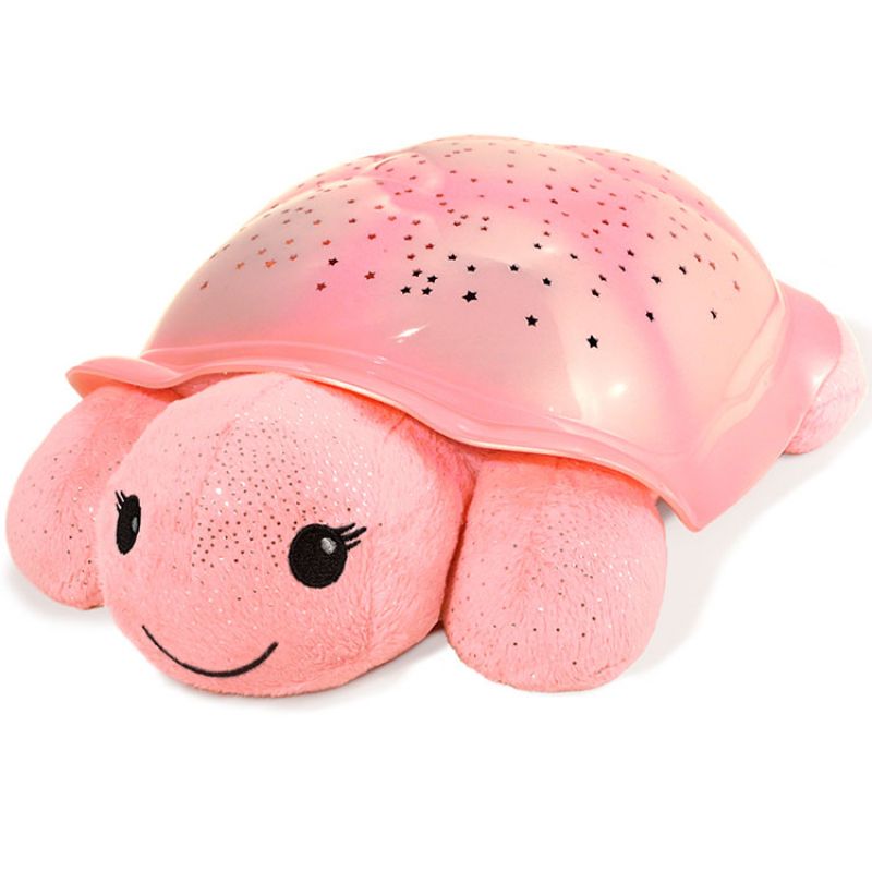 Veilleuse peluche Twinkling Twilight Turtle rose Cloud B