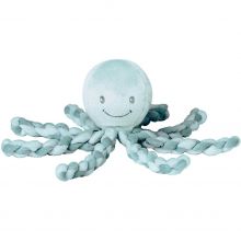 Peluche pieuvre Lapidou vert menthe (23 cm)  par Nattou