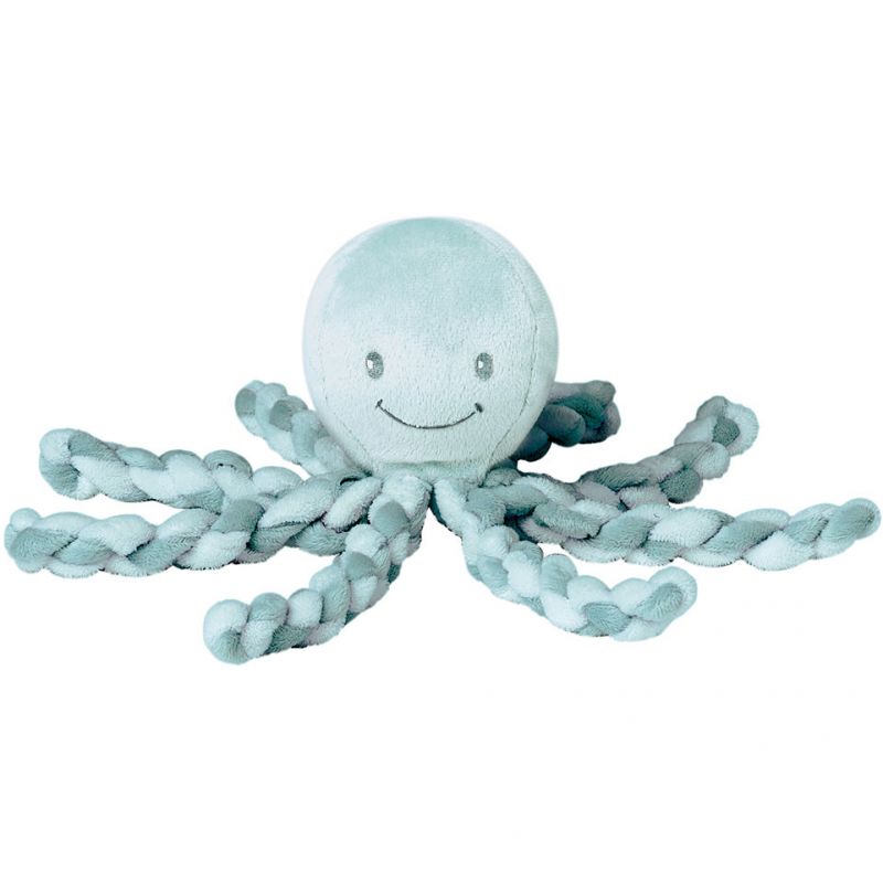 Peluche pieuvre Lapidou vert menthe (23 cm) Nattou