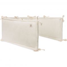 Tour de lit Cosy Knit Ivory (pour lits 60 x 120 ou 70 x 140 cm) - Jollein