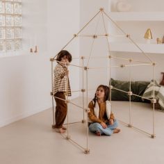 Kit de construction cabane d'intérieur 1001 Cabanes - Pack Castor 111 pièces