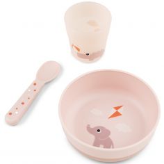 Coffret premier repas Foodie Playground rose - Done by Deer
