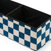 Banc de rangement Carreaux Bleu Kid's Concept Produit ouvert 3