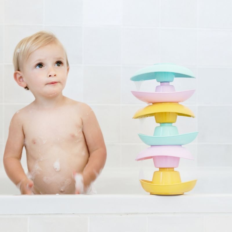 6 Barques Gigognes Turquoise Jaune Simple Ambiance 6