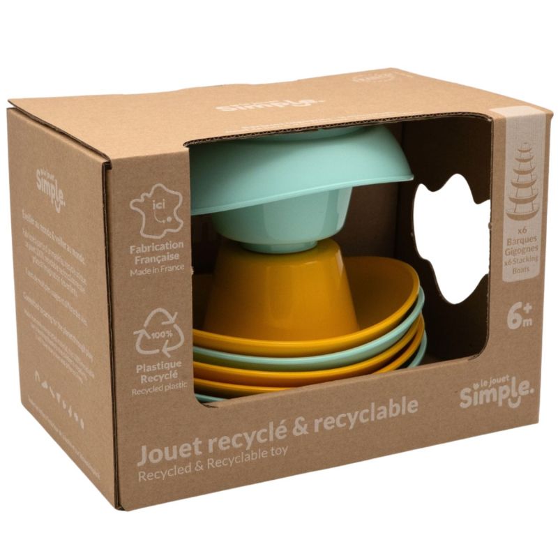 6 Barques Gigognes Turquoise Jaune Simple Packaging 7