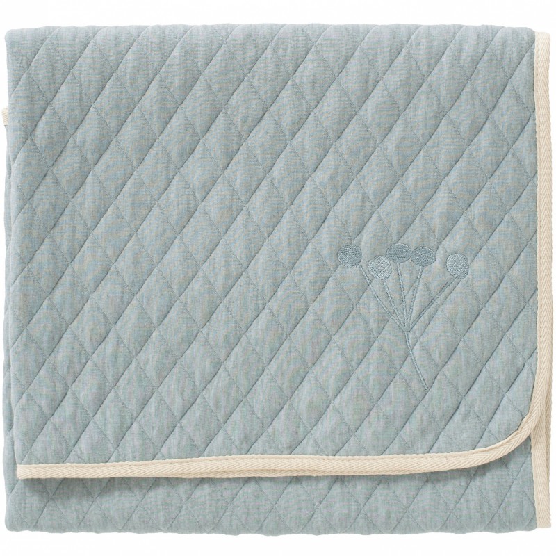 Couverture bébé bleue (75 x 100 cm) Fresk