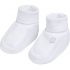 Chaussons bébé en coton bio Pure blanc (0-3 mois) - Baby's Only