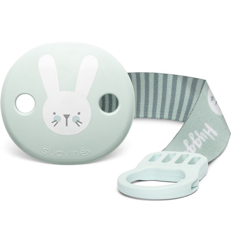 Attache sucette ruban Hygge Baby lapin vert Suavinex