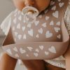 Bavoir en silicone Fall In Love taupe rose Zakuw Ambiance 3