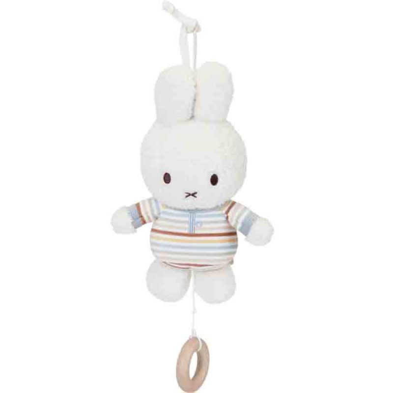 Peluche musicale lapin Miffy Vintage Sunny Stripes Little Dutch