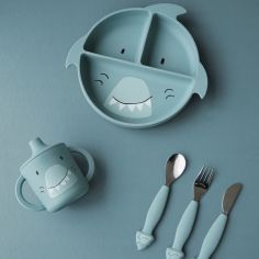 Set de 3 couverts en silicone Mr. Shark