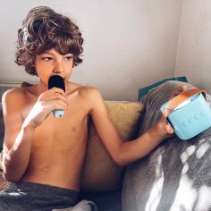 Boîte karaoké enceinte et micro Rose