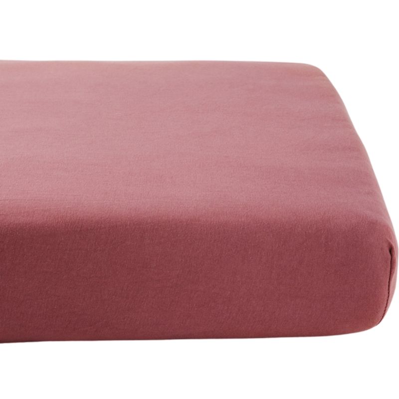 Drap housse en coton bio Bois de rose (60 x 120 cm) Kadolis Produit 1 grande taille