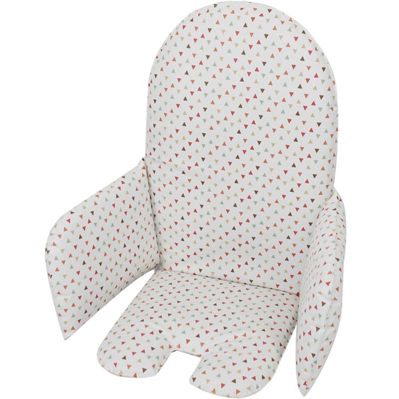 Coussin de chaise triangles framboise Babycalin