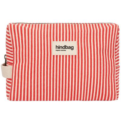 Trousse de toilette Leon Rayures Fines Rouge Hindbag